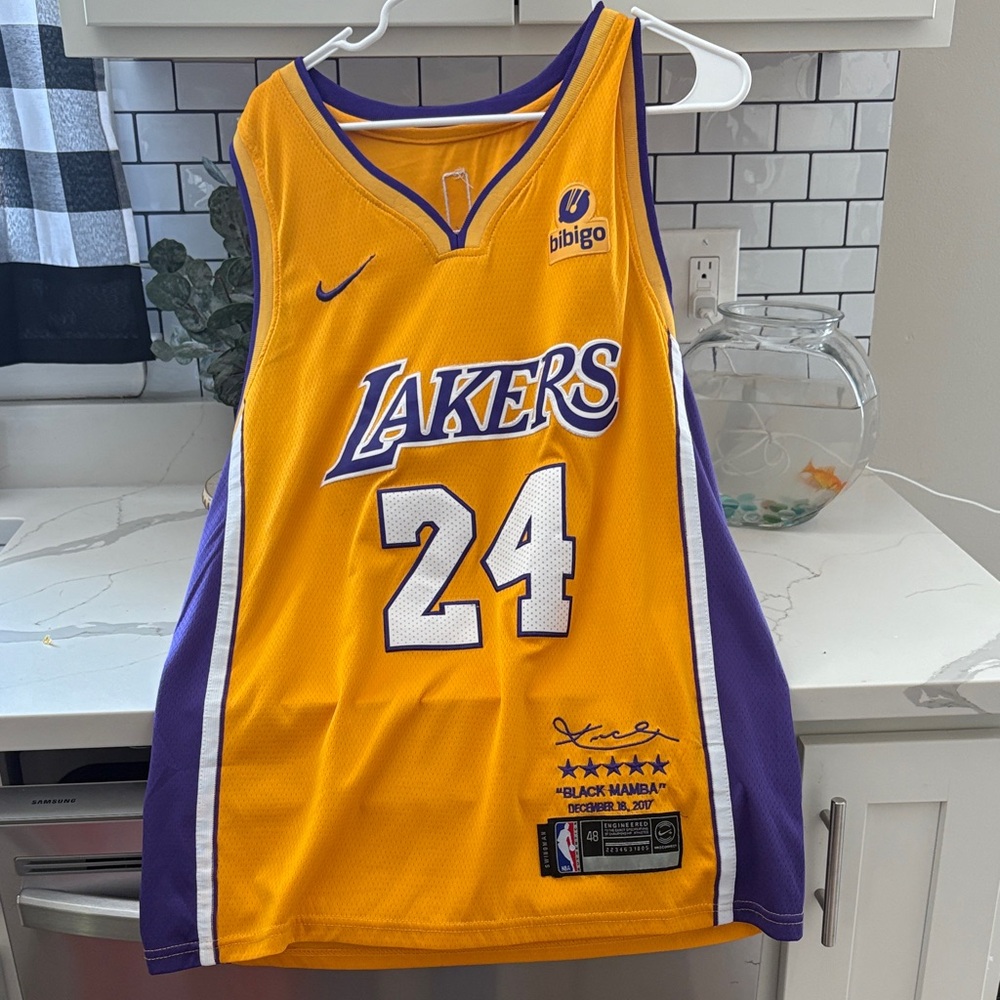 Yellow and Purple Lakers Jersey